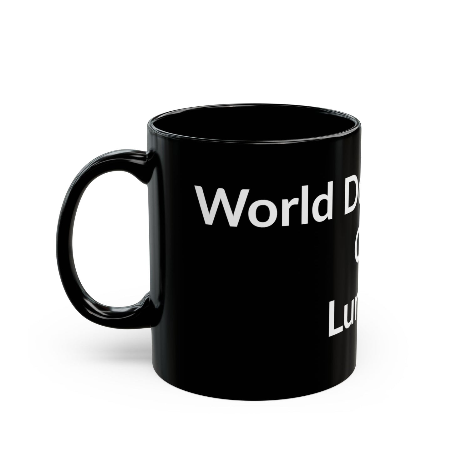Black Mug - World Domination Or Lunch?
