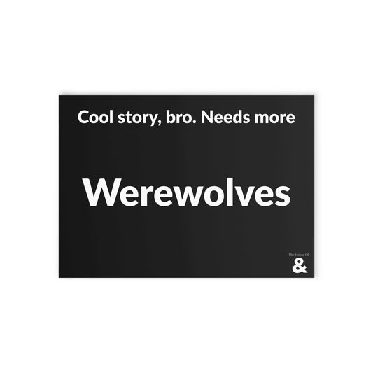 Boutique Gift & Collectible Card - Werewolves (One-sided print in Midnight)