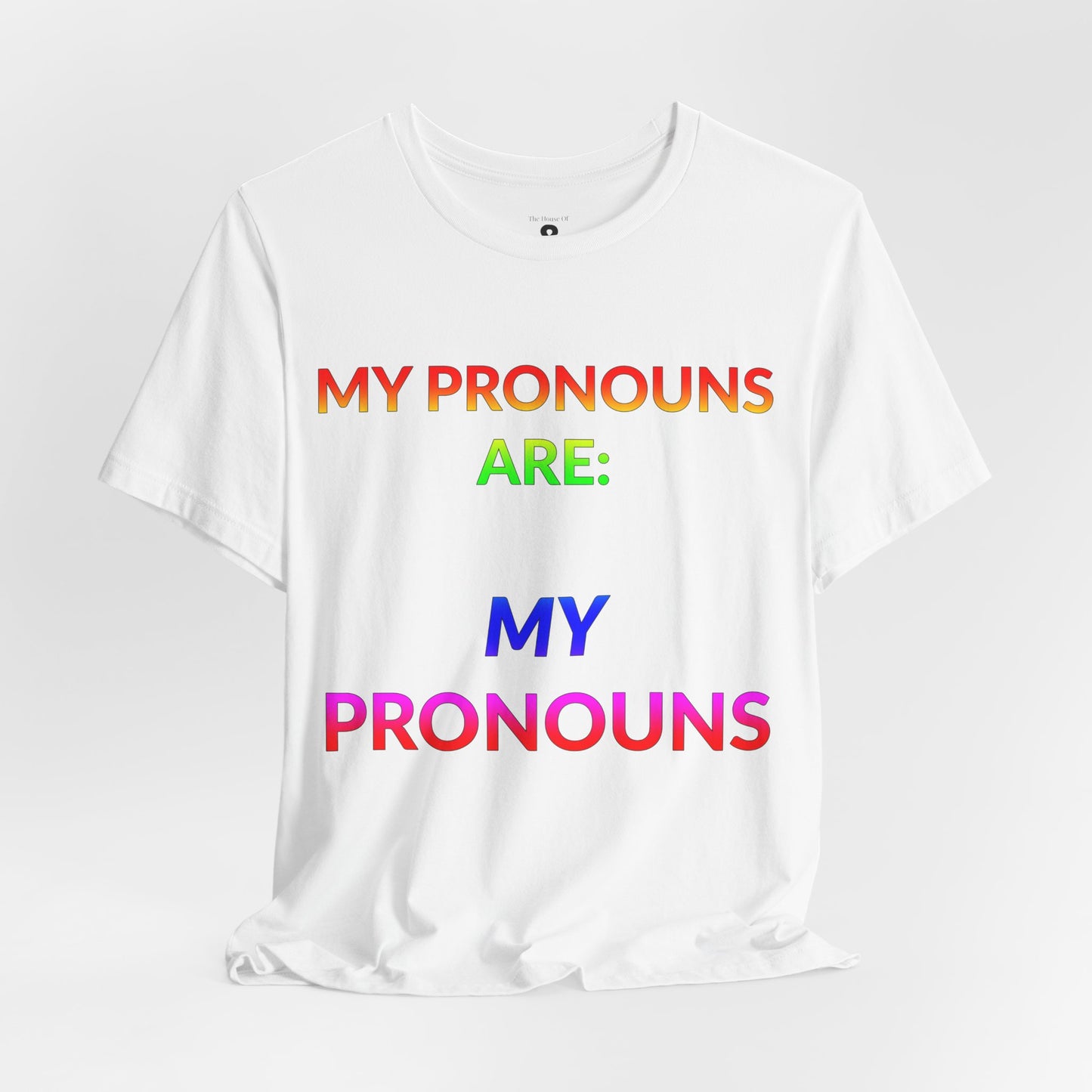 Unisex Jersey Short Sleeve Tee - My Pronouns Are MY Pronouns in Cloud (M)