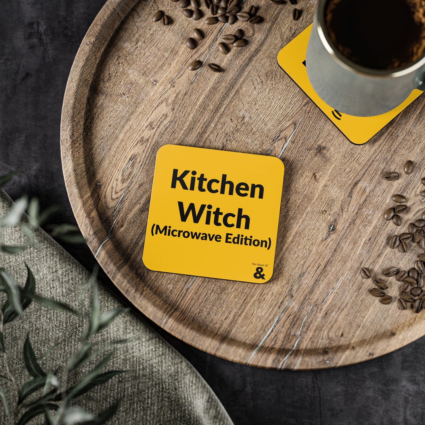 Coaster - Kitchen Witch - Microwave Edition (Yellow)