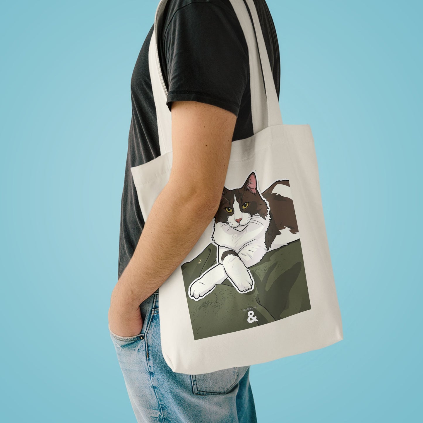 Oat Cotton Tote Bag - Judgy Face