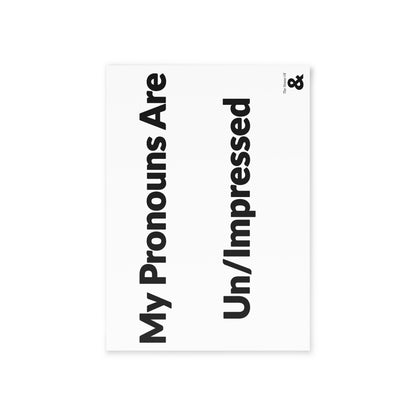 Boutique Gift & Collectible Card - Un/Impressed (One-sided print in Cloud)