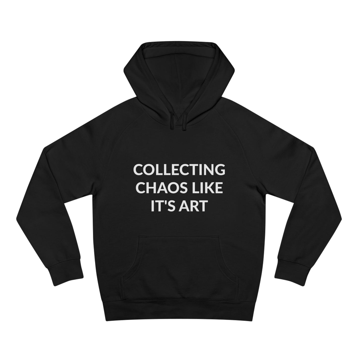 Unisex Supply Hoodie - Collecting Chaos Like It's Art in Midnight (M)