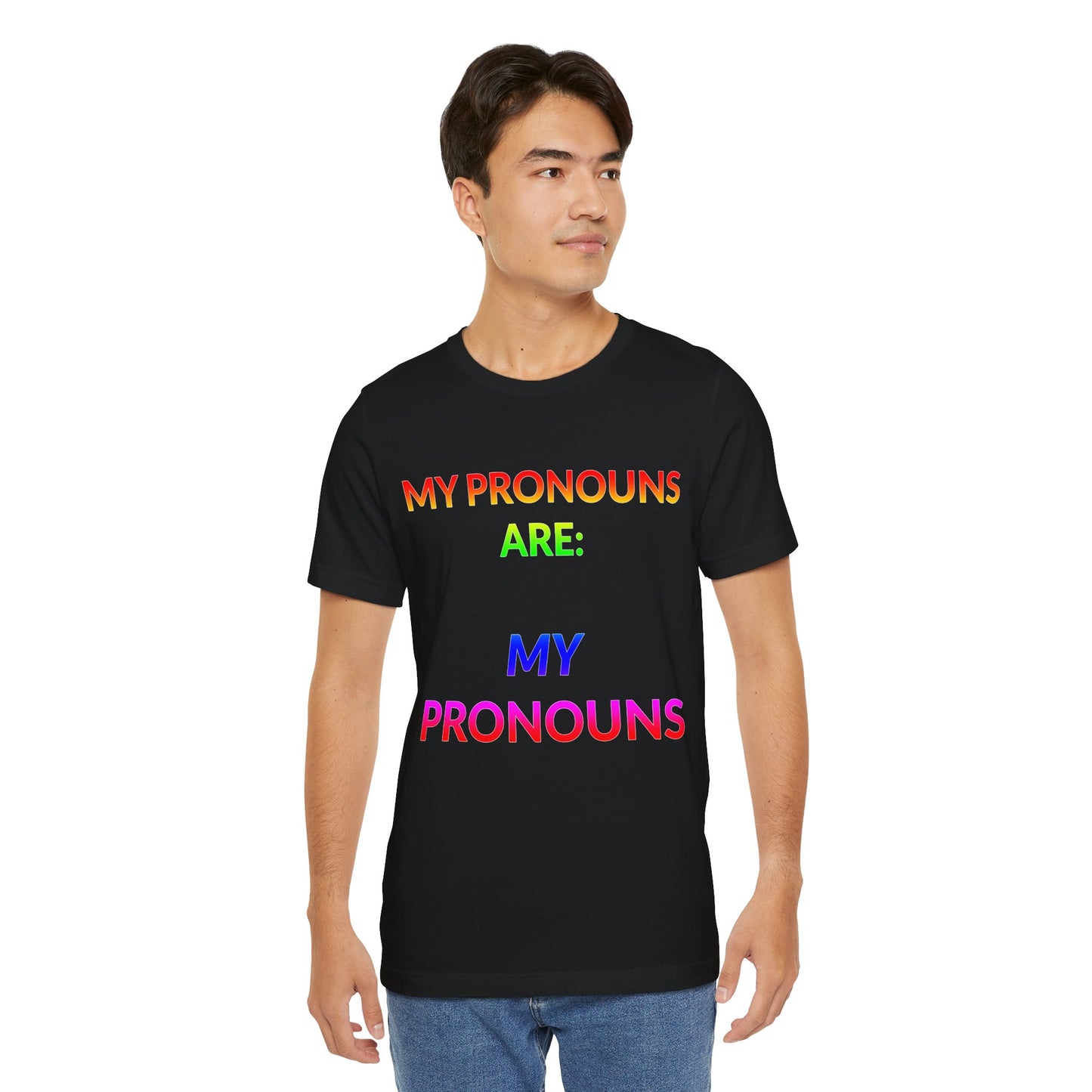 Unisex Jersey Short Sleeve Tee - My Pronouns Are MY Pronouns in Midnight (M)