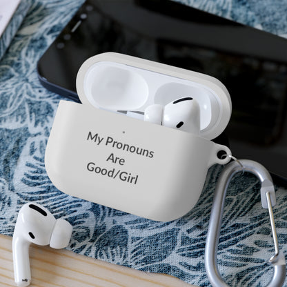 AirPods Pro Case Cover - Good/Girl - Black Text