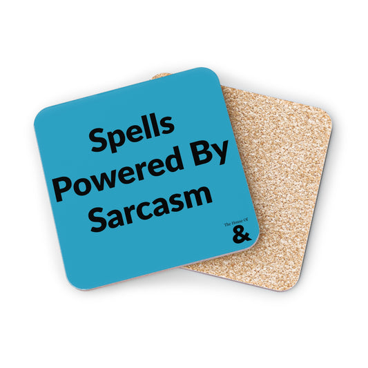 Coaster - Spells Powered By Sarcasm (Turquoise)