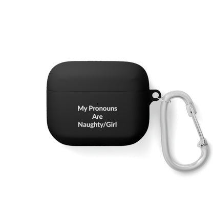 AirPods Pro Case Cover - Naughty/Girl - White Text