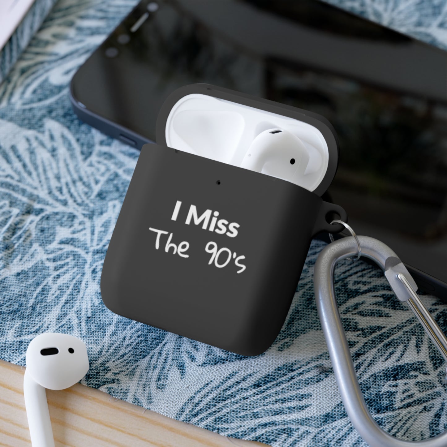 AirPods Case Cover - I Miss The 90's - White Text