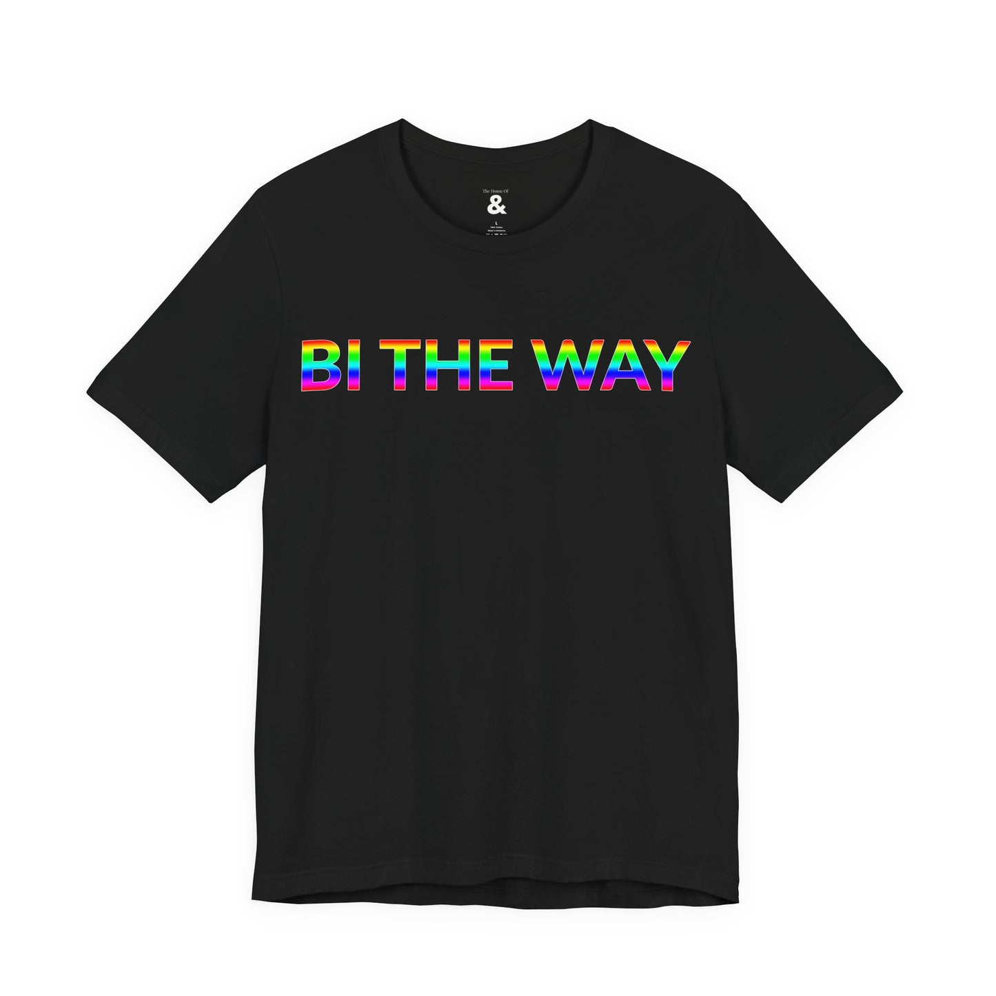 Unisex Jersey Short Sleeve Tee - Bi The Way in Midnight (M)