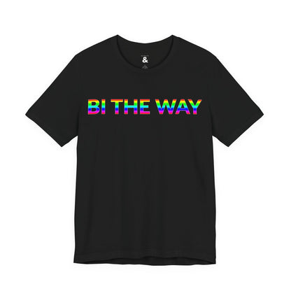 Unisex Jersey Short Sleeve Tee - Bi The Way in Midnight (M)