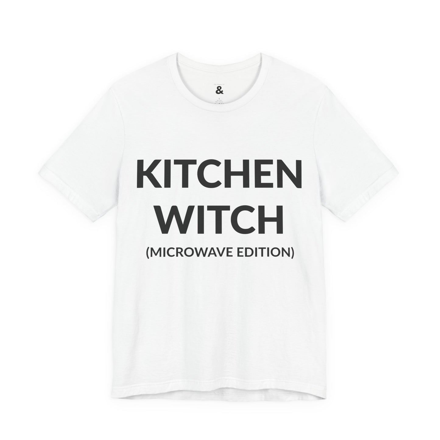 Unisex Jersey Short Sleeve Tee - Kitchen Witch (Microwave Edition) in Cloud (S)