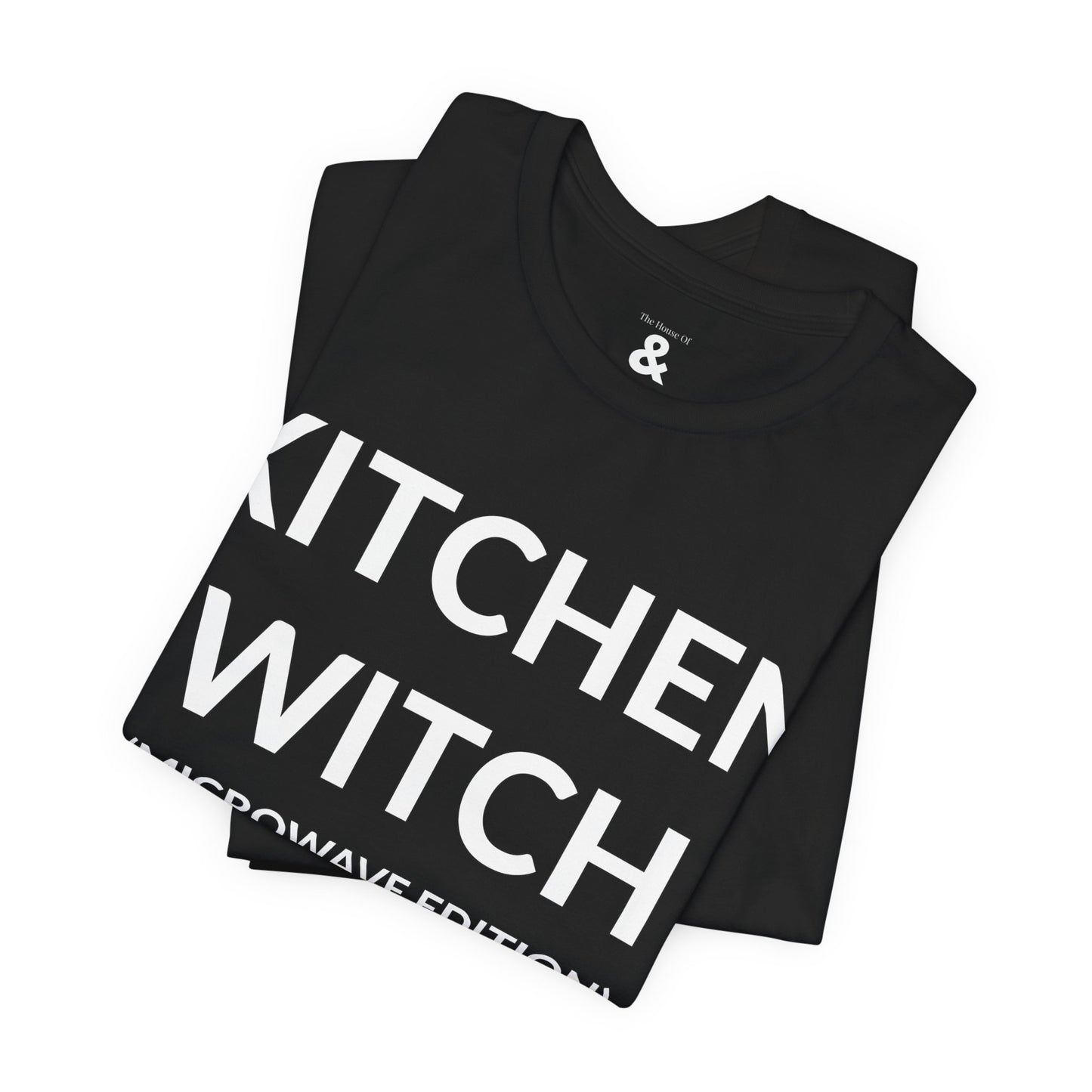 Unisex Jersey Short Sleeve Tee - Kitchen Witch (Microwave Edition) in Midnight (M)