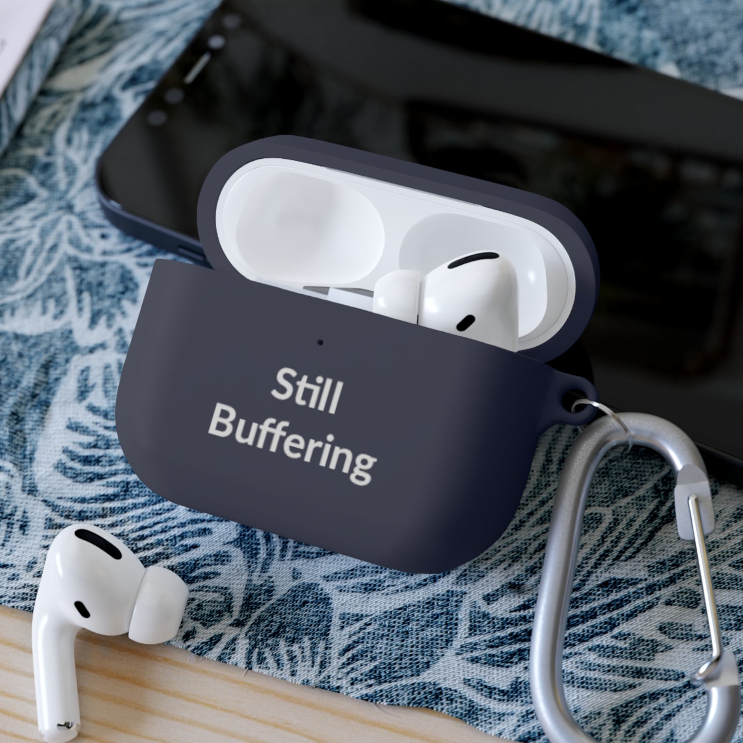 AirPods Pro Case Cover - Still Buffering - White Text