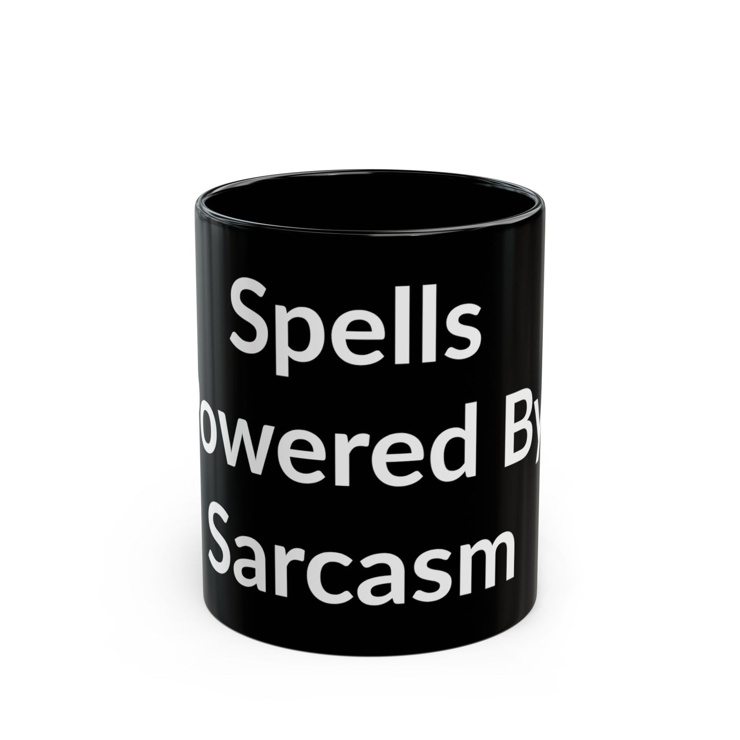 Black Mug - Spells Powered By Sarcasm