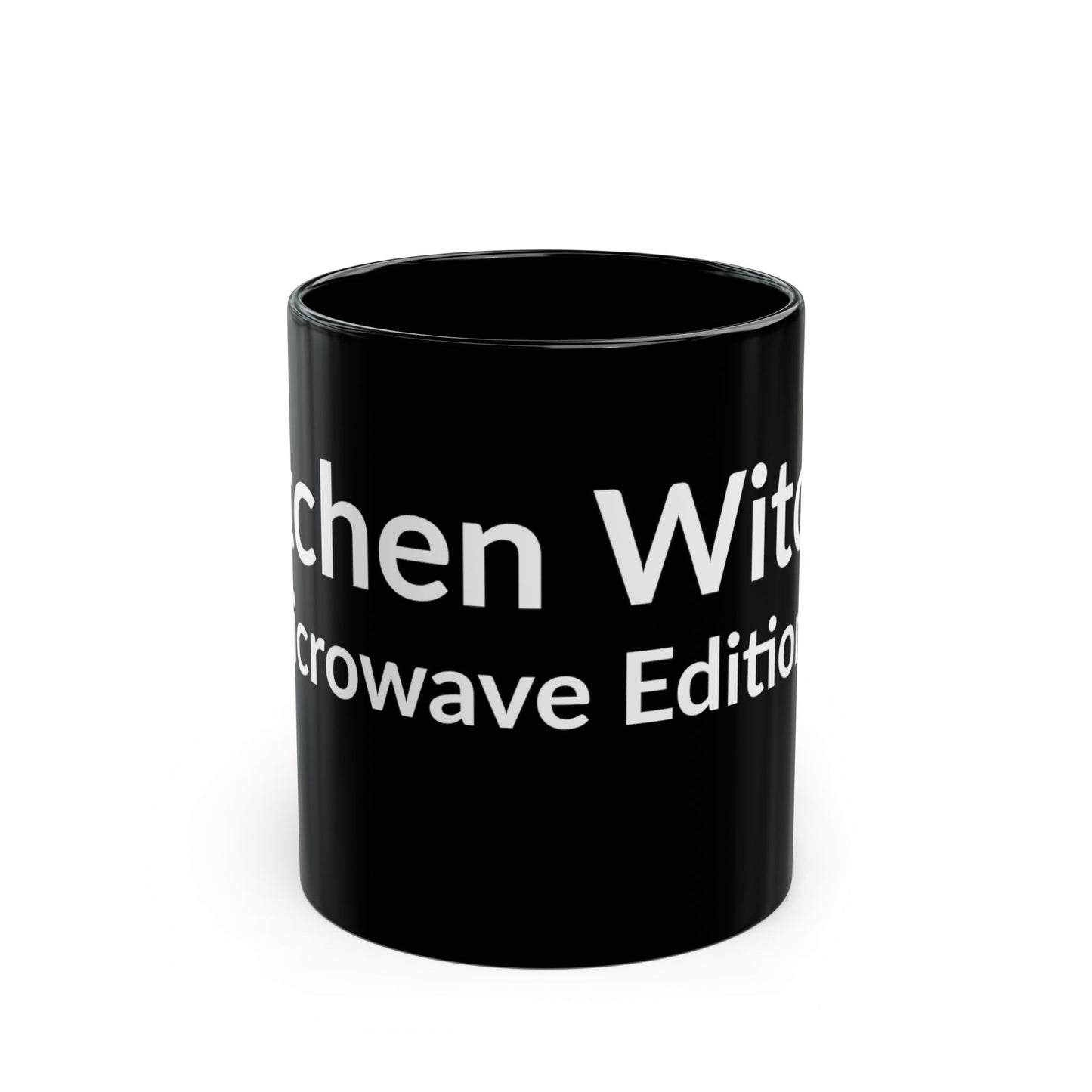 Black Mug - Kitchen Witch (Microwave Edition)