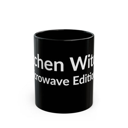 Black Mug - Kitchen Witch (Microwave Edition)