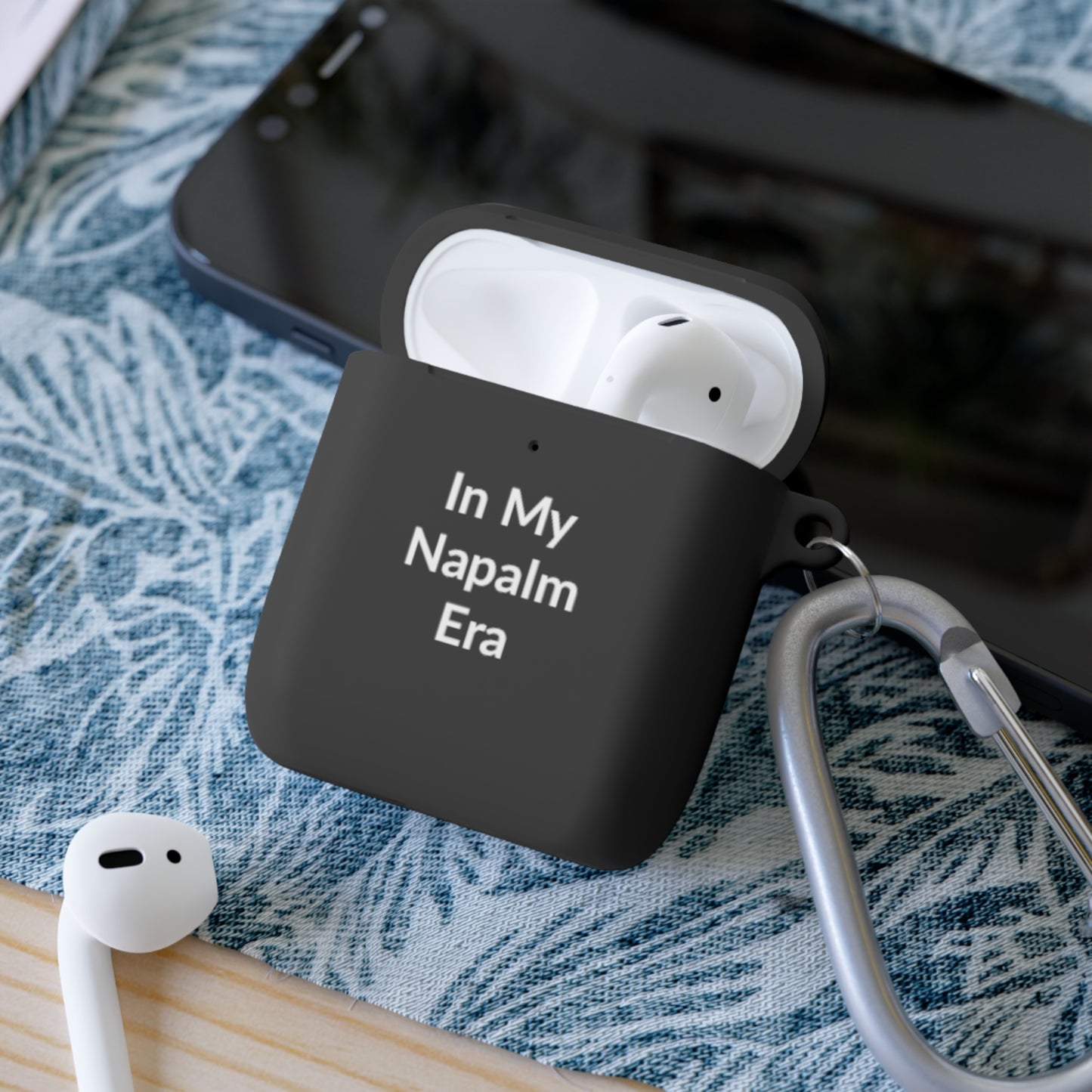 AirPods Case Cover - In My Napalm Era - White Text