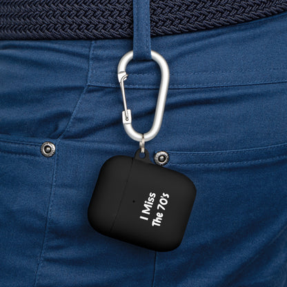 AirPods Case Cover - I Miss The 70's - White Text