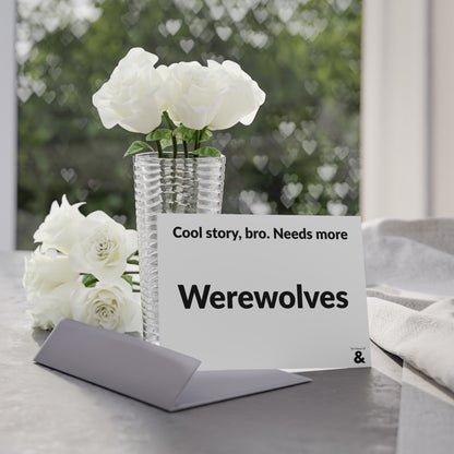 Boutique Gift & Collectible Card - Werewolves (One-sided print in Cloud)