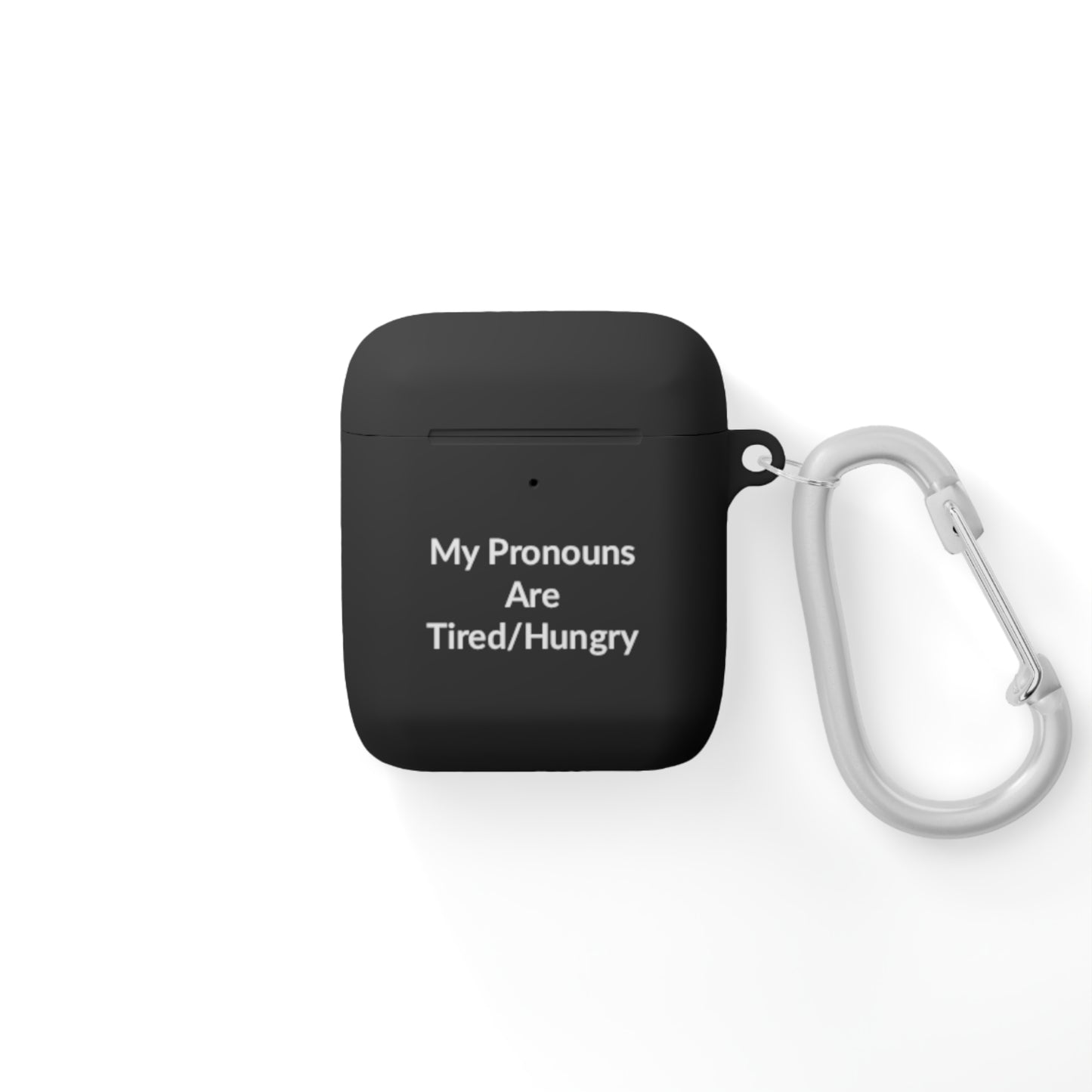 AirPods Case Cover - Tired/Hungry - White Text