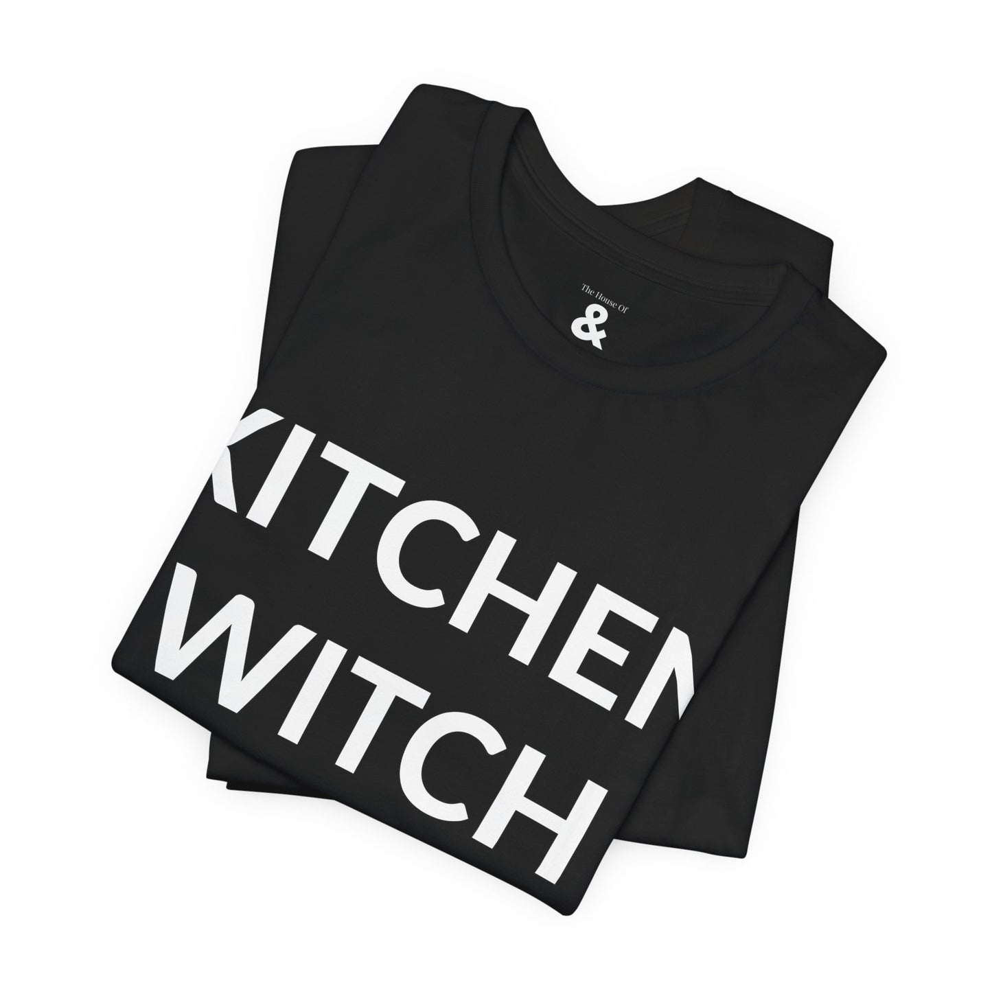 Unisex Jersey Short Sleeve Tee - Kitchen Witch (Microwave Edition) in Midnight (S)
