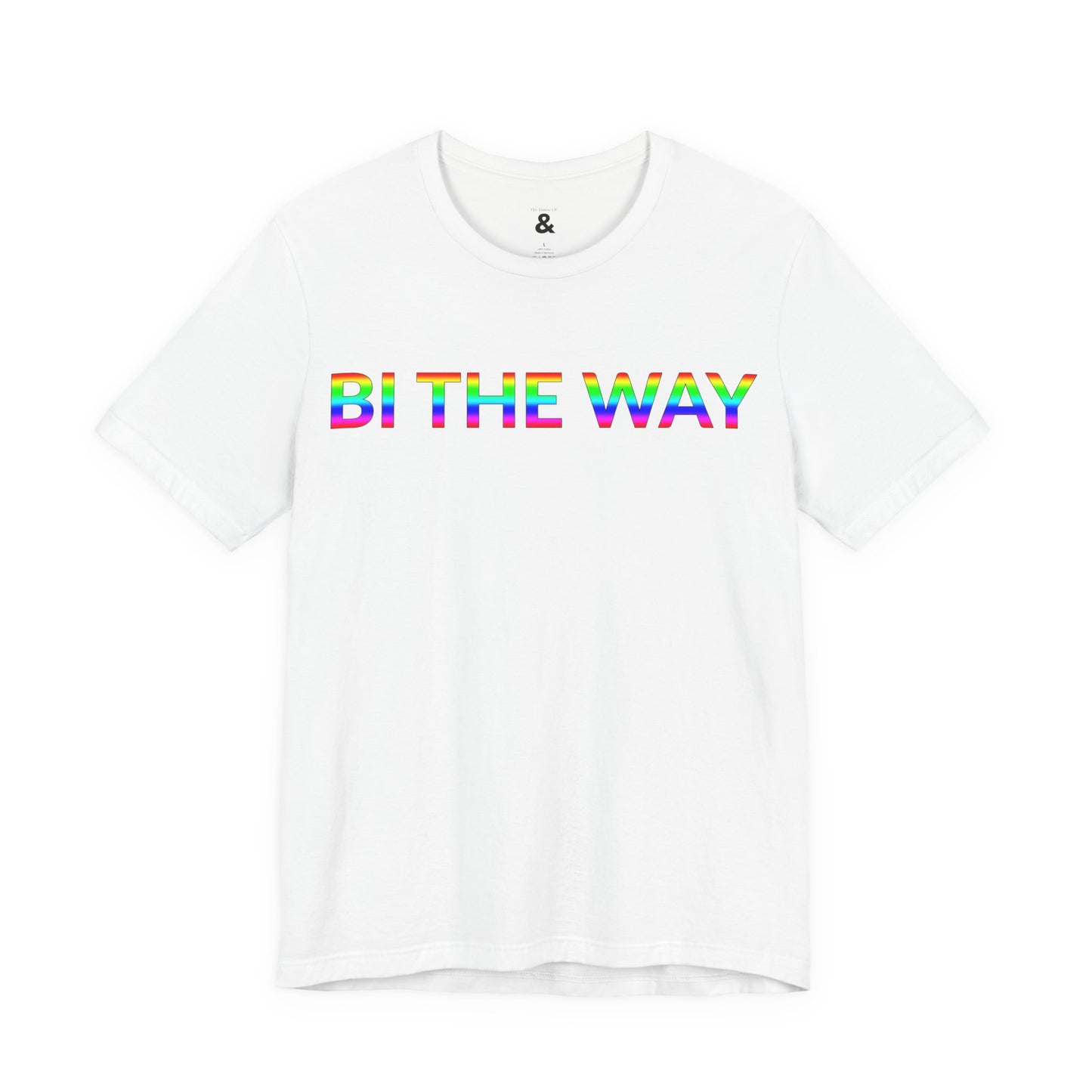Unisex Jersey Short Sleeve Tee - Bi The Way in Cloud (M)