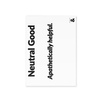 Boutique Gift & Collectible Card - Neutral Good (One-sided print)