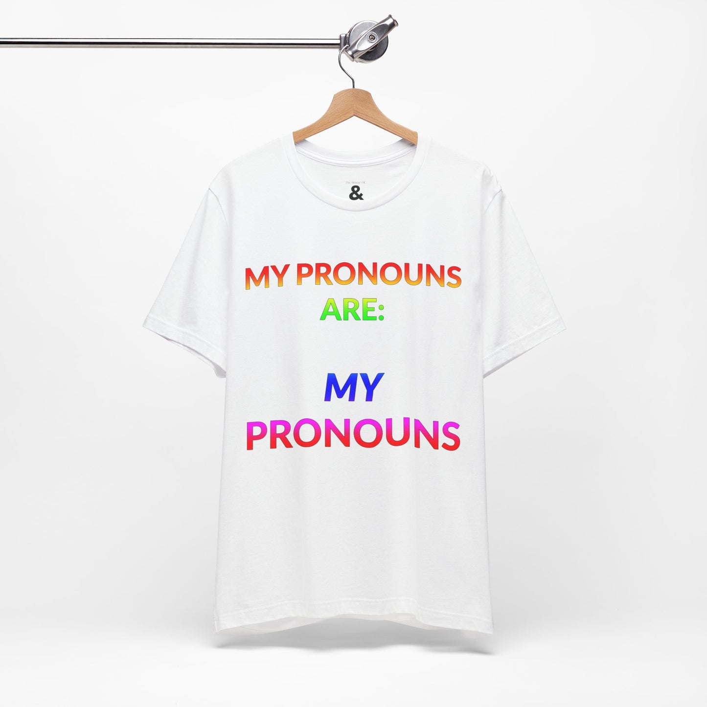 Unisex Jersey Short Sleeve Tee - My Pronouns Are MY Pronouns in Cloud (M)