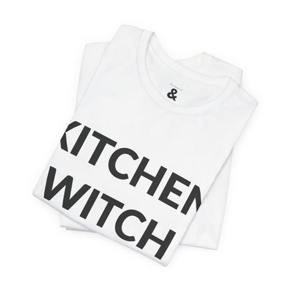 Unisex Jersey Short Sleeve Tee - Kitchen Witch (Microwave Edition) in Cloud (S)