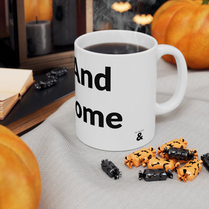 White Ceramic Coffee Cup - Deaf And Handsome