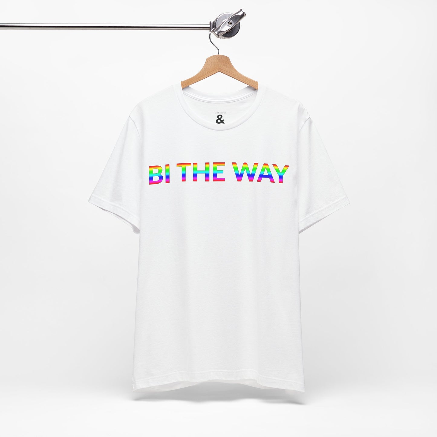 Unisex Jersey Short Sleeve Tee - Bi The Way in Cloud (M)