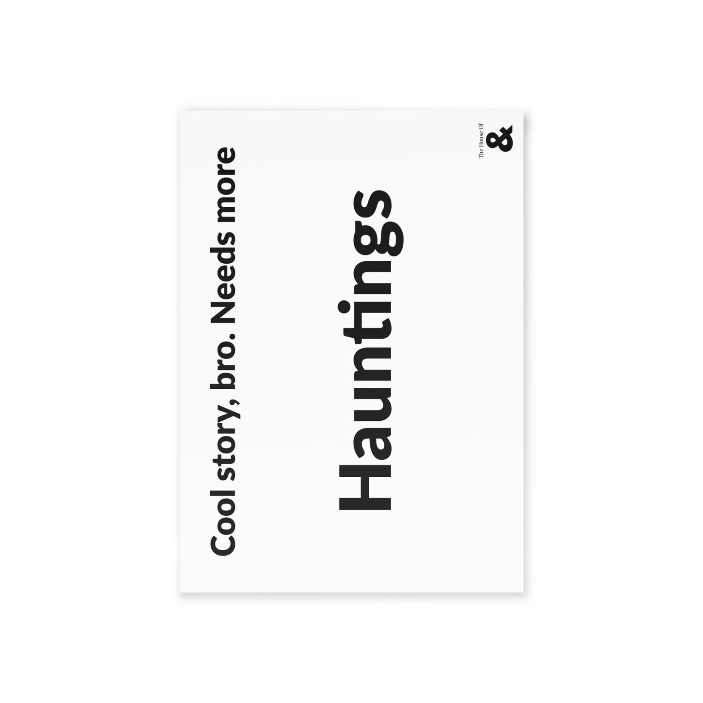 Boutique Gift & Collectible Card - Hauntings (One-sided print in Cloud)
