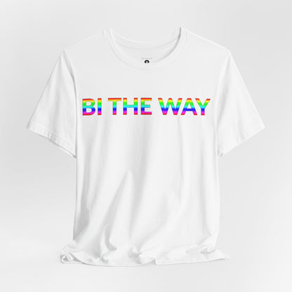 Unisex Jersey Short Sleeve Tee - Bi The Way in Cloud (M)