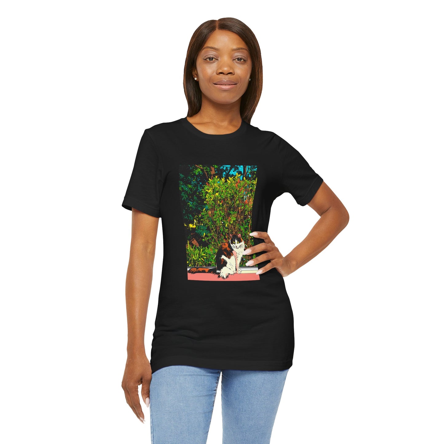 Unisex Jersey Short Sleeve Tee - Quiet Repose in Midnight (S)