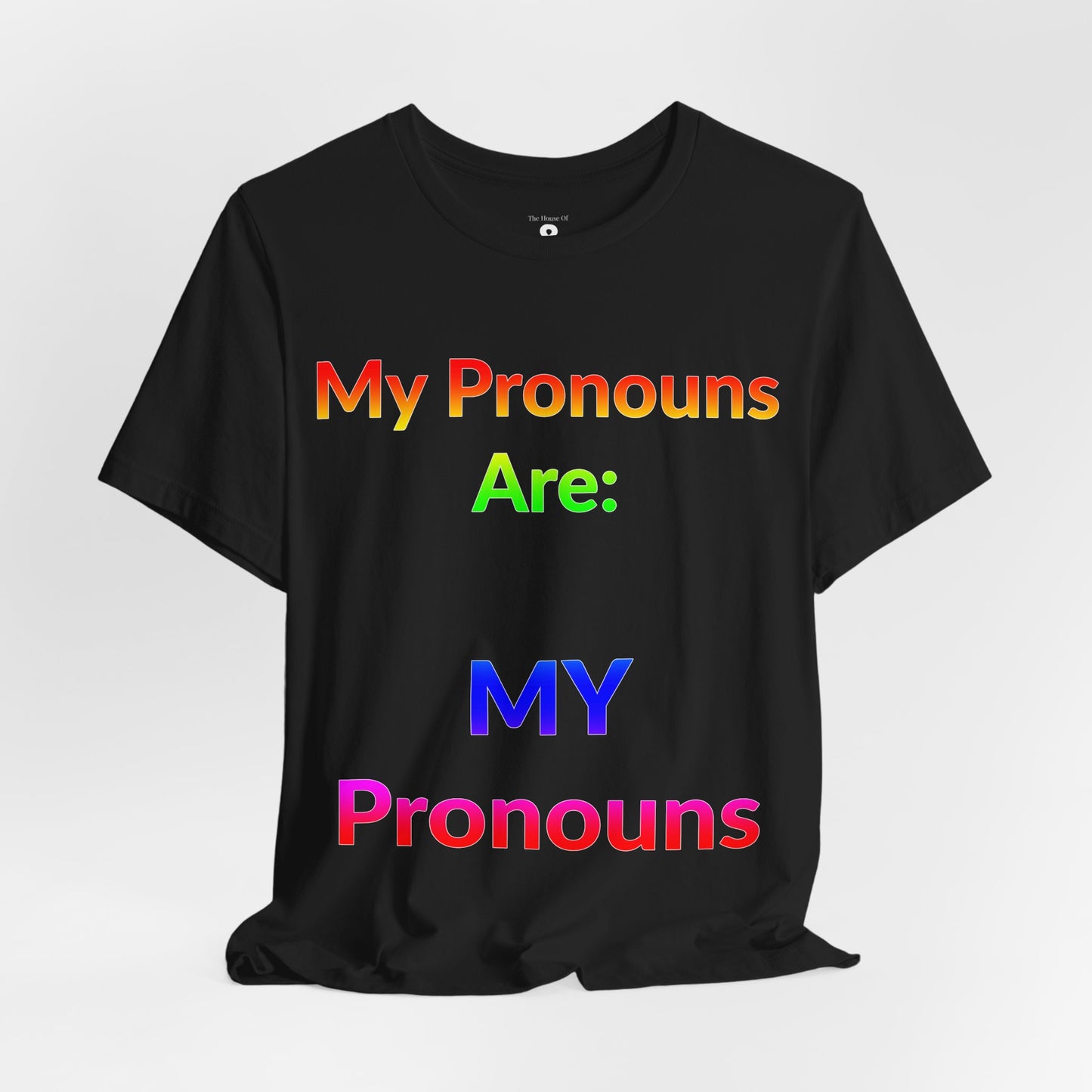 Unisex Jersey Short Sleeve Tee - My Pronouns Are MY Pronouns in Midnight - Pride Collection (S)