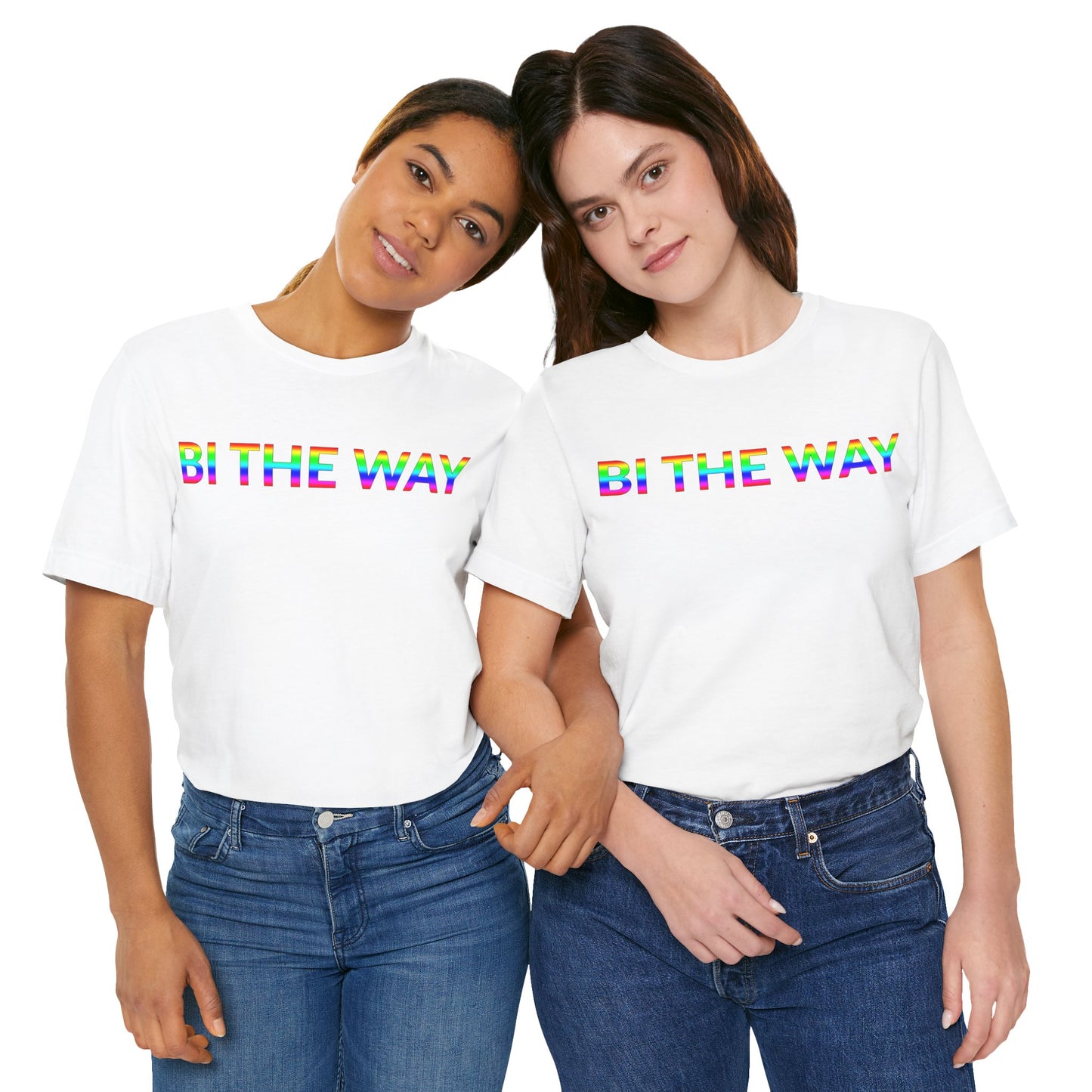 Unisex Jersey Short Sleeve Tee - Bi The Way in Cloud (M)