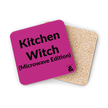 Coaster - Kitchen Witch - Microwave Edition (Dark Pink)