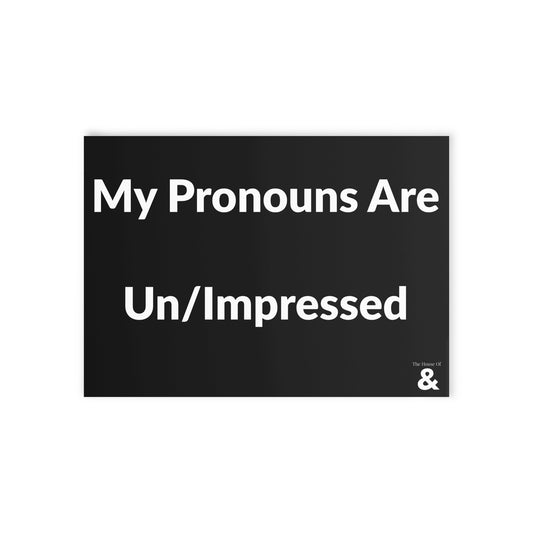 Boutique Gift & Collectible Card - Un/Impressed (One-sided print in Midnight)