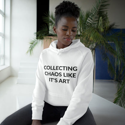 Unisex Supply Hoodie - Collecting Chaos Like It's Art in Cloud (L)