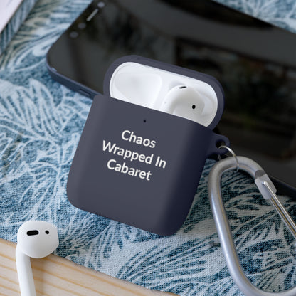 AirPods Case Cover - Chaos Wrapped In Cabaret - White Text