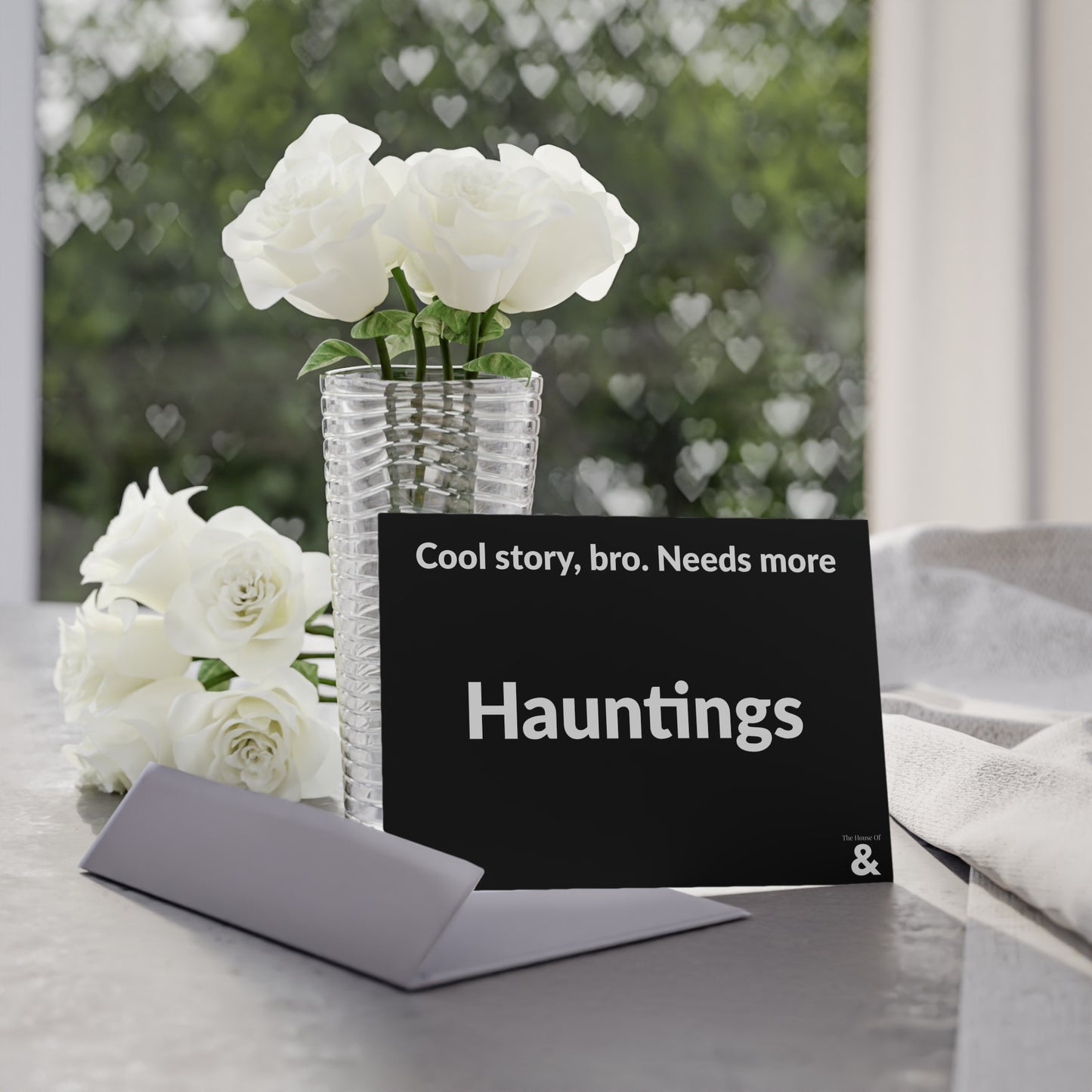 Boutique Gift & Collectible Card - Hauntings (One-sided print in Midnight)