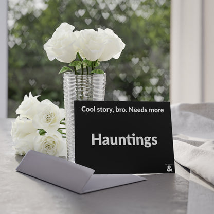 Boutique Gift & Collectible Card - Hauntings (One-sided print in Midnight)