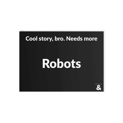 Boutique Gift & Collectible Card - Robots (One-sided print in Midnight)