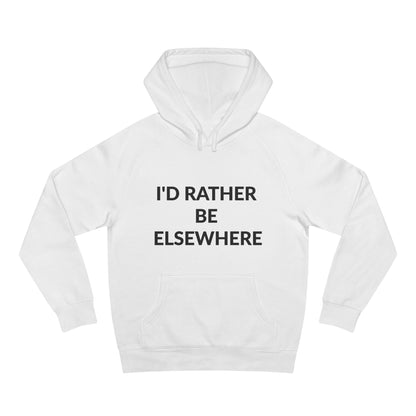 Unisex Supply Hoodie - I'd Rather Be Elsewhere in Cloud (L)