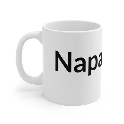 White Ceramic Coffee Cup - Napalm Era