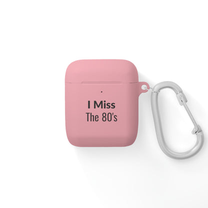 AirPods Case Cover - I Miss The 80's - Black Text