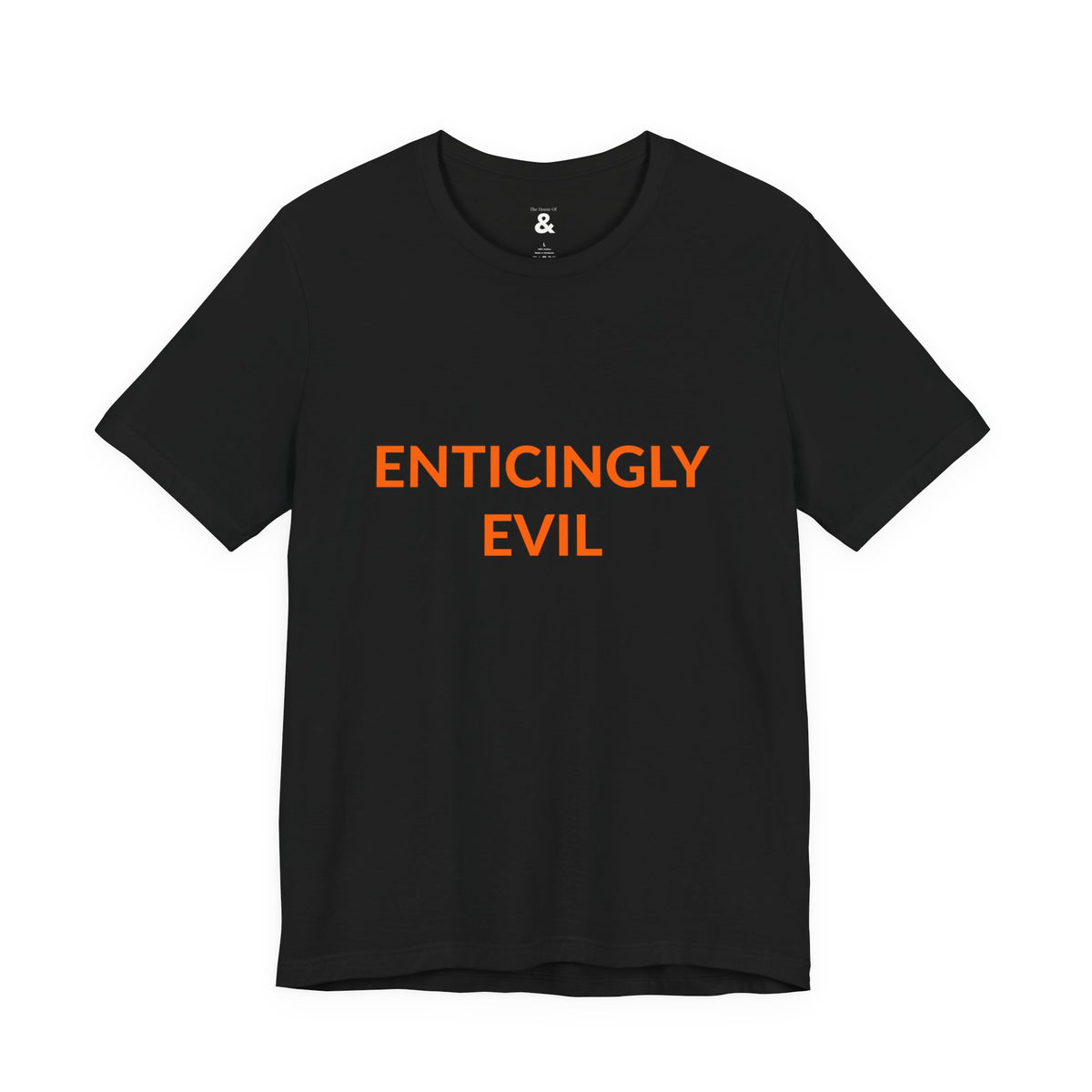 Unisex Jersey Short Sleeve Tee - Enticingly Evil - Burnt Orange in Midnight (S)