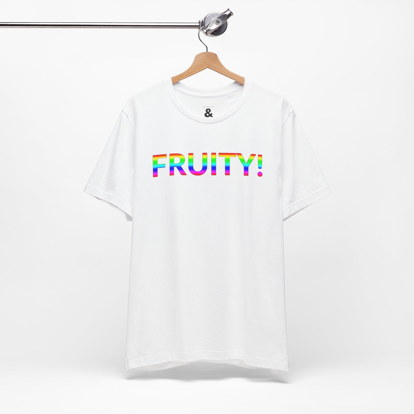 Unisex Jersey Short Sleeve Tee - Fruity! in Cloud (L)