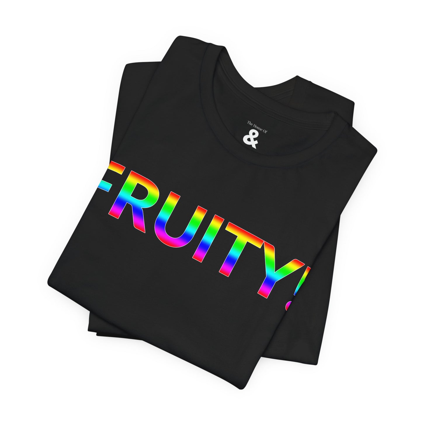 Unisex Jersey Short Sleeve Tee - Fruity! in Midnight (M)