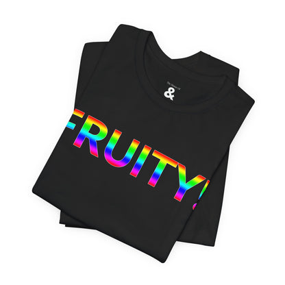 Unisex Jersey Short Sleeve Tee - Fruity! in Midnight (M)